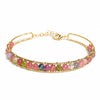 Buddha Tibet 14K Gold-Filled Gemstone Wire Wrap Bracelet Buddha Tibet