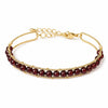 Buddha Tibet 14K Gold-Filled Gemstone Wire Wrap Bracelet Buddha Tibet