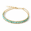 Buddha Tibet 14K Gold-Filled Gemstone Wire Wrap Bracelet Buddha Tibet