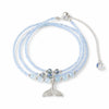 Buddha Tibet Aquamarine & Labradorite Triple Wrap Bracelet Buddha Tibet