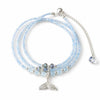 Buddha Tibet Aquamarine & Labradorite Triple Wrap Bracelet Buddha Tibet