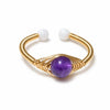 Buddha Tibet Multi Stone Wire Wrap Ring - Choose Your Energy Buddha Tibet
