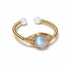 Buddha Tibet Multi Stone Wire Wrap Ring - Choose Your Energy Buddha Tibet