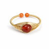 Buddha Tibet Multi Stone Wire Wrap Ring - Choose Your Energy Buddha Tibet