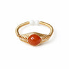 Buddha Tibet Multi Stone Wire Wrap Ring - Choose Your Energy Buddha Tibet