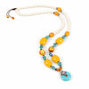 Buddha Tibet Tibetan Dzi-Style Necklace - Protection & Style Buddha Tibet
