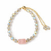 Buddha Tibet Labradorite & Rose Quartz Bracelet - Love & Intuition Buddha Tibet