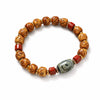 Buddha Tibet Golden Yak Bone Dzi Bracelet - Fortune & Protection Buddha Tibet