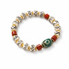 Buddha Tibet White Yak Bone Dzi Guardian Bracelet Buddha Tibet