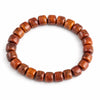 Buddha Tibet Yak Bone Talisman Bracelet - Dzi, Tiger Eye & Dragon Buddha Tibet