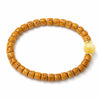 Buddha Tibet Walnut Core-Wall Bracelet - Amber, Magnesite & Agate Buddha Tibet