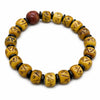 Buddha Tibet Yak Bone Bracelet - Plain Barrel Bead Series Buddha Tibet