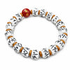 Buddha Tibet Yak Bone Bracelet - Plain Barrel Bead Series Buddha Tibet