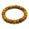 Buddha Tibet Yak Bone Bracelet - Plain Barrel Bead Series Buddha Tibet