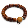 Buddha Tibet Yak Bone Spacer Bracelet - Bodhi, Dzi & Cinnabar Buddha Tibet