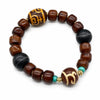 Buddha Tibet Yak Bone Dzi Bracelet - Auspicious Symbol Series Buddha Tibet