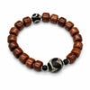 Buddha Tibet Yak Bone Dzi Bracelet - Auspicious Symbol Series Buddha Tibet