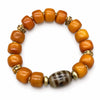 Buddha Tibet Yak Bone Dzi Bracelet - Auspicious Symbol Series Buddha Tibet