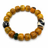 Buddha Tibet Yak Bone Dzi Bracelet - Auspicious Symbol Series Buddha Tibet