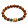 Buddha Tibet Yak Bone Dzi Bracelet - Auspicious Symbol Series Buddha Tibet