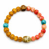 Buddha Tibet Yak Bone Dzi Bracelet - Auspicious Symbol Series Buddha Tibet