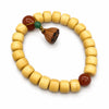 Buddha Tibet Yak Bone Charm Bracelet - Lotus, Pixiu & Gourd Buddha Tibet