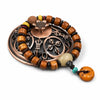 Buddha Tibet Yak Bone Charm Bracelet - Lotus, Pixiu & Gourd Buddha Tibet