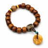 Buddha Tibet Yak Bone Charm Bracelet - Lotus, Pixiu & Gourd Buddha Tibet
