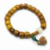 Buddha Tibet Yak Bone Charm Bracelet - Lotus, Pixiu & Gourd Buddha Tibet
