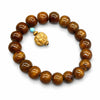 Buddha Tibet Yak Bone Charm Bracelet - Lotus, Pixiu & Gourd Buddha Tibet