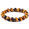 Yellow Tiger Eye Single-Strand Bracelet — AB to 2A Quality Grades, 6 Bead Sizes
