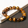 Yellow Tiger Eye Single-Strand Bracelet — AB to 2A Quality Grades, 6 Bead Sizes