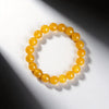 Natural Yellow Agate Bracelet - Golden Tone, Everyday Wear