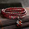 Garnet Layered Bracelet — Numbered Accent Styles