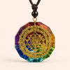 Chakra Necklace - Sri Yantra Orgonite Necklace Buddha Tibet