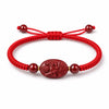 Chinese Zodiac Guardian Deity Bracelet — 2026 Horse Year Red String Buddha Tibet