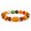 Citrine bracelet - God of Wealth & 5 Jambhala Buddha Tibet