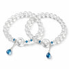 Clear Quartz Peace Buckle Bracelet — Natural Stone Beads for Calm & Protection Buddha Tibet