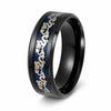 Dragon Ring - Inlay Dragon Band for Luck & Strength Buddha Tibet