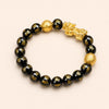 Feng Shui Bracelet - PiXiu Obsidian Bracelet Attract Wealth Buddha Tibet