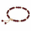 Garnet Beaded Bracelet — Deep Red, Steady Devotion Buddha Tibet