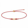 Gold Möbius Red String Bracelet — Adjustable Luck Charm for the Year of Your Birth Buddha Tibet