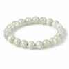 Green Moonstone Bracelet — 7A Natural Stone Beads, Rare Color Variant Buddha Tibet