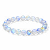 Indian Blue Moonstone Bracelet — 7A Glass-Body Ice Grade, Collector Quality Buddha Tibet