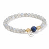 Moonstone & Kyanite Natural Crystal Bead Bracelet — 6–7mm Single Stran Buddha Tibet