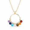 Multi-Stone Crystal Necklace — Seven Colors Worn Close to the Heart Buddha Tibet