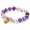 Natural Amethyst 8mm Bead Bracelet — Genuine Stone, Simple & Wearable Buddha Tibet