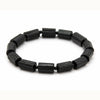 Natural Raw Black Tourmaline Bracelet — Stone of Protection & Grounding Buddha Tibet