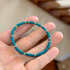 8A High-Blue Magnesite Bracelet - Flat Beads, Clean Finish