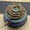 Multi-Wood 108-Bead Mala Bracelet — Natural Wood Prayer Beads for Daily Wear & Meditation Buddha Tibet